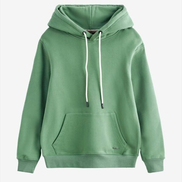 Oversized Green Cotton Hoodie – Unisex Soft Oversized Fit